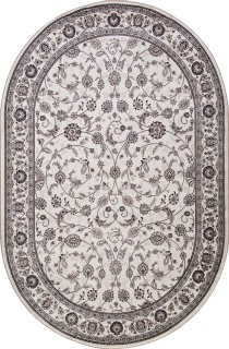 Ковер овальный Валенсия Делюкс (VALENCIA DELUXE)  дизайн D251 CREAM-BROWN, форма овал — фото 1