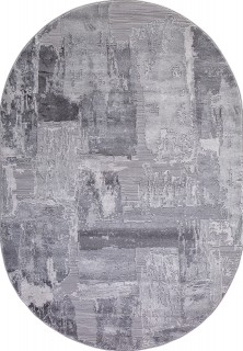 Ковер овальный Армина (ARMINA)  дизайн 03758A GREY / GREY, форма овал — фото 1