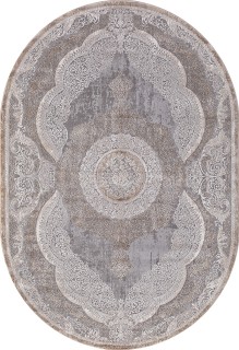 Ковер овальный Армина (ARMINA)  дизайн 03880C GREY / BROWN, форма овал — фото 1