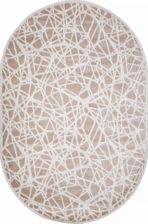 Ковер овальный Миранда (MIRANDA)  дизайн D967 BEIGE, форма овал — фото 1