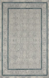 Ковер AMELII  дизайн 9255A S.L.GREY / P.TURQUOISE, форма прямоугольник — фото 1