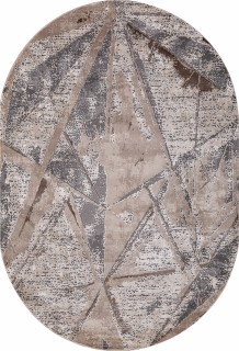 Ковер овальный Армина (ARMINA)  дизайн 04022C GREY / BROWN, форма овал — фото 1