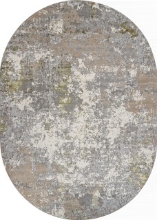 Ковер овальный Лиман (LIMAN)  дизайн F163 CREAM-GREEN, форма овал — фото 1