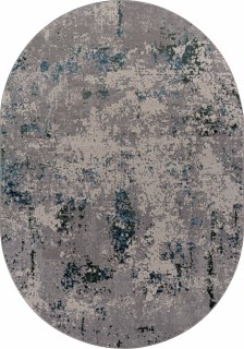 Ковер овальный Лиман (LIMAN)  дизайн F477 GRAY-BLUE, форма овал — фото 1