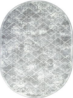 Ковер овальный Армина (ARMINA)  дизайн GA033G GREY / GREY, форма овал — фото 1