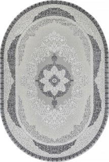 Ковер овальный Ненси (NENSI)  дизайн GL074G GREY / GREY, форма овал — фото 1