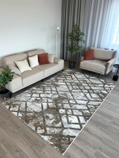 Ковер БЬЯНКА  дизайн K551B - CREAM SHIRINK / VIZON FDY, форма прямоугольник — фото 1