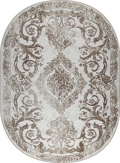 Ковер овальный Римма Люкс (RIMMA LUX)  дизайн 36932J CREAM / D.BEIGE, форма овал — фото 1