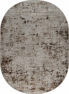Ковер овальный Элиза (ELIZA)  дизайн 38554A BROWN FLS / CREAM FL, форма овал — фото 1