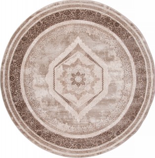 Ковер круглый Армина (ARMINA)  дизайн 04037A BROWN / BROWN, форма круг — фото 1