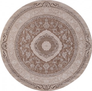 Ковер круглый Армина (ARMINA)  дизайн 03874B BROWN / BROWN, форма круг — фото 1