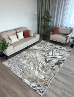 Ковер БЬЯНКА  дизайн D007A - CREAM SHIRINK / VIZON FDY, форма прямоугольник — фото 1