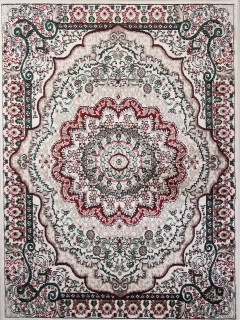 Ковер Дарга (DARGA)  дизайн F670 CREAM-RED, форма прямоугольник — фото 1