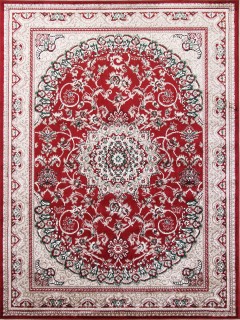 Ковер Дарга (DARGA)  дизайн F672 RED-CREAM, форма прямоугольник — фото 1