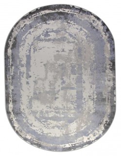 Ковер овальный Римма Люкс (RIMMA LUX)  дизайн 36897J BLUE / GREY, форма овал — фото 1
