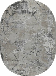 Ковер овальный Вера (VERA)  дизайн 38894A GREY / L.GREY, форма овал — фото 1