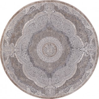 Ковер круглый Армина (ARMINA)  дизайн 03880C GREY / BROWN, форма круг — фото 1