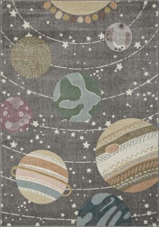 Ковер детский Софит (SOFIT)  дизайн D209, LIGHT GRAY, форма прямоугольник — фото 1