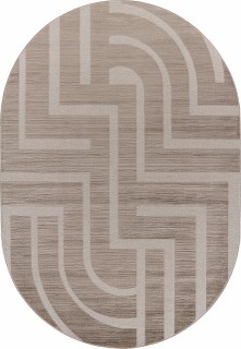 Ковер овальный Диос (DIOS)  дизайн F439 BEIGE, форма овал — фото 1