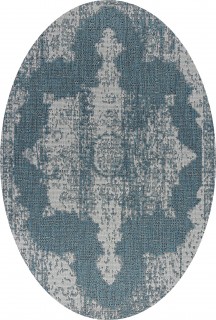 Ковер овальный Каир (KAIR)  дизайн S129 BLUE, форма овал — фото 1