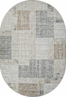 Ковер овальный Куба (CUBA)  дизайн F387 BEIGE, форма овал — фото 1