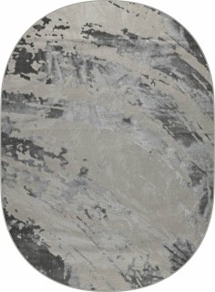 Ковер овальный Вера (VERA)  дизайн 40059B GREY / L.GREY, форма овал — фото 1