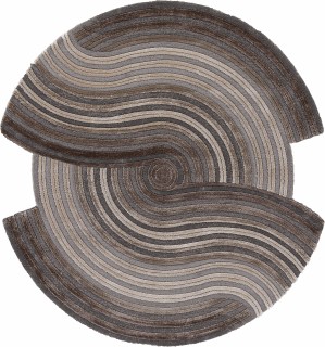Ковер круглый SAFIR  дизайн 00835С GREY / BROWN, форма круг — фото 1