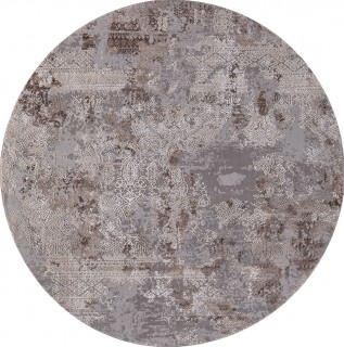 Ковер круглый Армина (ARMINA)  дизайн 03851C GREY / BROWN, форма круг — фото 1