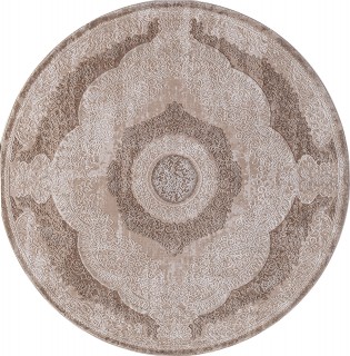 Ковер круглый Армина (ARMINA)  дизайн 03880B BROWN / BROWN, форма круг — фото 1