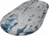 Ковер овальный Клеопатра (KLEOPATRA)  дизайн 37107A BLUE FLS / L.GREY, форма овал — фото 2