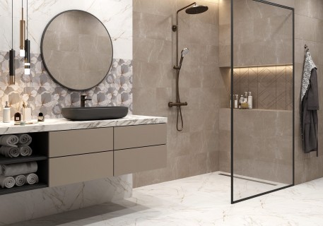 Декор LB ceramics Блюм Геометрия 7260-0008 коричневый — фото 2