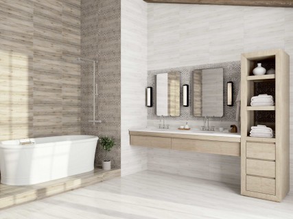 Керамогранит LB ceramics Альбервуд 6264-0063 белый — фото 2
