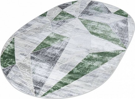 Ковер овальный Клеопатра (KLEOPATRA)  дизайн 37515A GREEN FLS / L.GREY, форма овал — фото 2