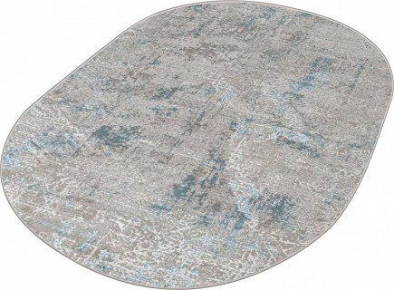 Ковер овальный Элиза (ELIZA)  дизайн 38549A BLUE FLS / CREAM FLS, форма овал — фото 2
