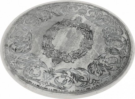 Ковер круглый Аматис Люкс (AMATIS LUX)  дизайн 36567A GREY / GREY, форма круг — фото 2