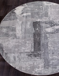 Ковер круглый Армина (ARMINA)  дизайн 03758A GREY / GREY, форма круг — фото 2