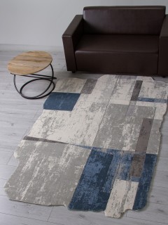 Ковер фигурный SAFIR  дизайн 00838T GREY / BLUE, форма фигурный — фото 2