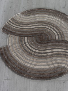 Ковер круглый SAFIR  дизайн 00835С GREY / BROWN, форма круг — фото 2