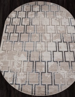 Ковер овальный Сиерра (SIERRA)  дизайн F353 BEIGE-BLUE, форма овал — фото 2