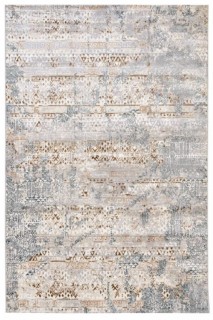 Ковер БЬЯНКА  дизайн D057A - CREAM SHIRINK / BLUE FDY, форма прямоугольник — фото 2