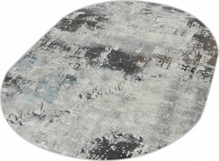 Ковер овальный Амбер (AMBER)  дизайн N0072A GREY / BLUE, форма овал — фото 2