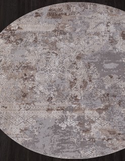 Ковер круглый Армина (ARMINA)  дизайн 03851C GREY / BROWN, форма круг — фото 2