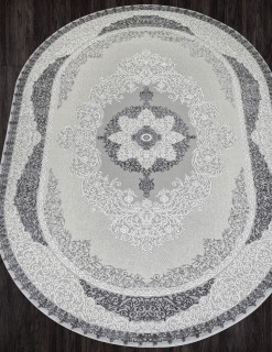 Ковер овальный Ненси (NENSI)  дизайн GL074G GREY / GREY, форма овал — фото 2