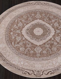 Ковер круглый Армина (ARMINA)  дизайн 03874B BROWN / BROWN, форма круг — фото 2
