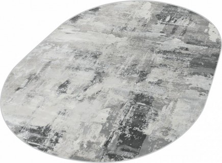 Ковер овальный Аматис (AMATIS)  дизайн 36506A GREY / GREY, форма овал — фото 2