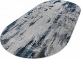 Ковер овальный Клеопатра (KLEOPATRA)  дизайн 37107A BLUE FLS / L.GREY, форма овал — фото 3