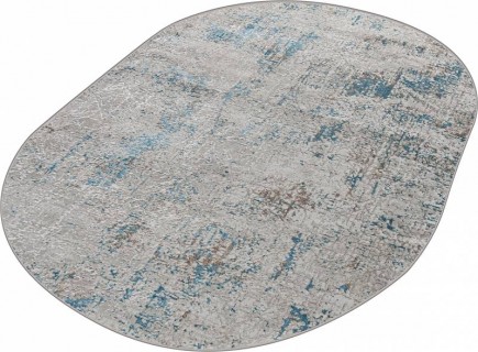Ковер овальный Элиза (ELIZA)  дизайн 38549A BLUE FLS / CREAM FLS, форма овал — фото 3