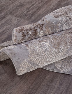 Ковер круглый Армина (ARMINA)  дизайн 03851C GREY / BROWN, форма круг — фото 3