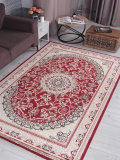 Ковер Дарга (DARGA)  дизайн F672 RED-CREAM, форма прямоугольник — фото 3