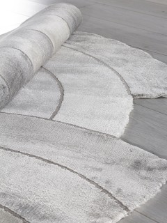 Ковер круглый SAFIR  дизайн 00836G GREY / GREY, форма круг — фото 3